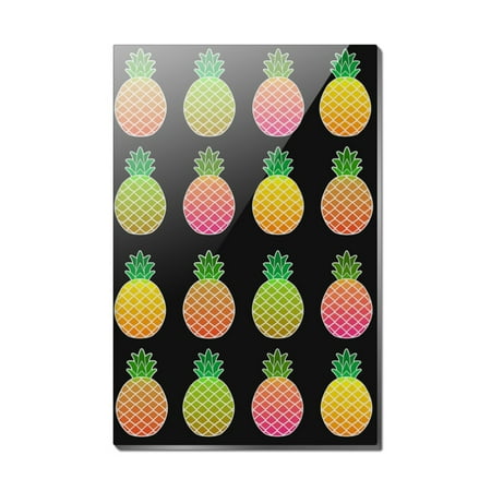 

Colorful Pineapples Pattern Rectangle Acrylic Fridge Refrigerator Magnet