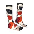 thumbnail image 3 of Fotbe Modern Abstract Leaf Pattern print Women's Men's Novelty Crew Socks Cotton Socks Knee High Socks for Walking,Running,Nurses,Pregnancy, 3 of 8