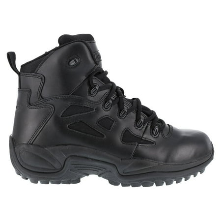 

Reebok Work Mens Rapid Response Rb 6 Inch Soft Toe Side Zip Eh Work Safety Shoes Casual