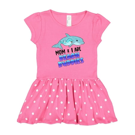 

Inktastic Mom and I Are Beach Buddies Cute Dolphins Gift Toddler Girl Dress