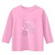 thumbnail image 4 of Blusas y camisas de cuello redondo y manga larga para niños, blusas/camisas de poliéster con estampado de corazones, mangas 3/4 y cuello redondo, elegantes e informales., 4 of 5