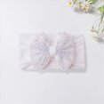 thumbnail image 2 of Cdudpw Baby Headbands and Bows Hairbands Soft Nylon Elastics Handmade Girls for Newborn Babies Infant Toddlers Kids(White,One Size), 2 of 4