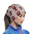 thumbnail image 6 of Neck Warmer Scarf, Red Lobster With Claws Soft Headband Hair Sock Head Wrap Headwear Face Mask Neck Gaiter, Magic Scarf Bandana Cold Weather Scarf for Men Women, 6 of 7