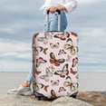 thumbnail image 7 of Lsque Vintage flowers Printed Luggage Cover, Travel Luggage Protector,Scratch and Dirt Resistant, Fits 18-32 Inch Luggage-Small, 7 of 7