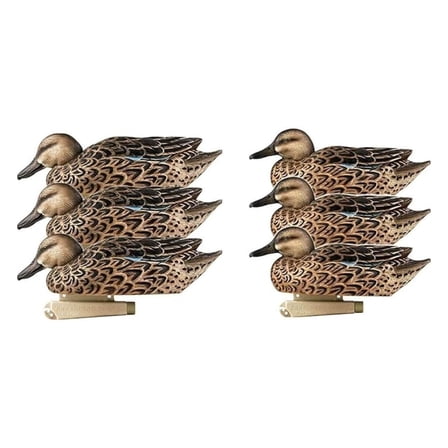 Greenhead Gear Pro-Grade Decoy,Blue-Winged Teal/Early Season Hen Pack,1/2 Dozen