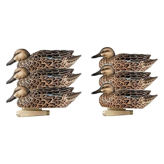 Greenhead Gear Pro-Grade Decoy,Blue-Winged Teal/Early Season Hen Pack,1/2 Dozen