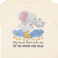 thumbnail image 4 of Inktastic My Great Aunt Loves Me to the Moon and Back Elephant Family Boys or Girls Toddler T-Shirt, 4 of 5