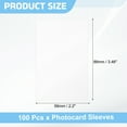 thumbnail image 2 of Uxcell 100 Pcs Photocard Sleeves, 56 x 88mm Kpop Card Protector Holder, Transparent, 2 of 5
