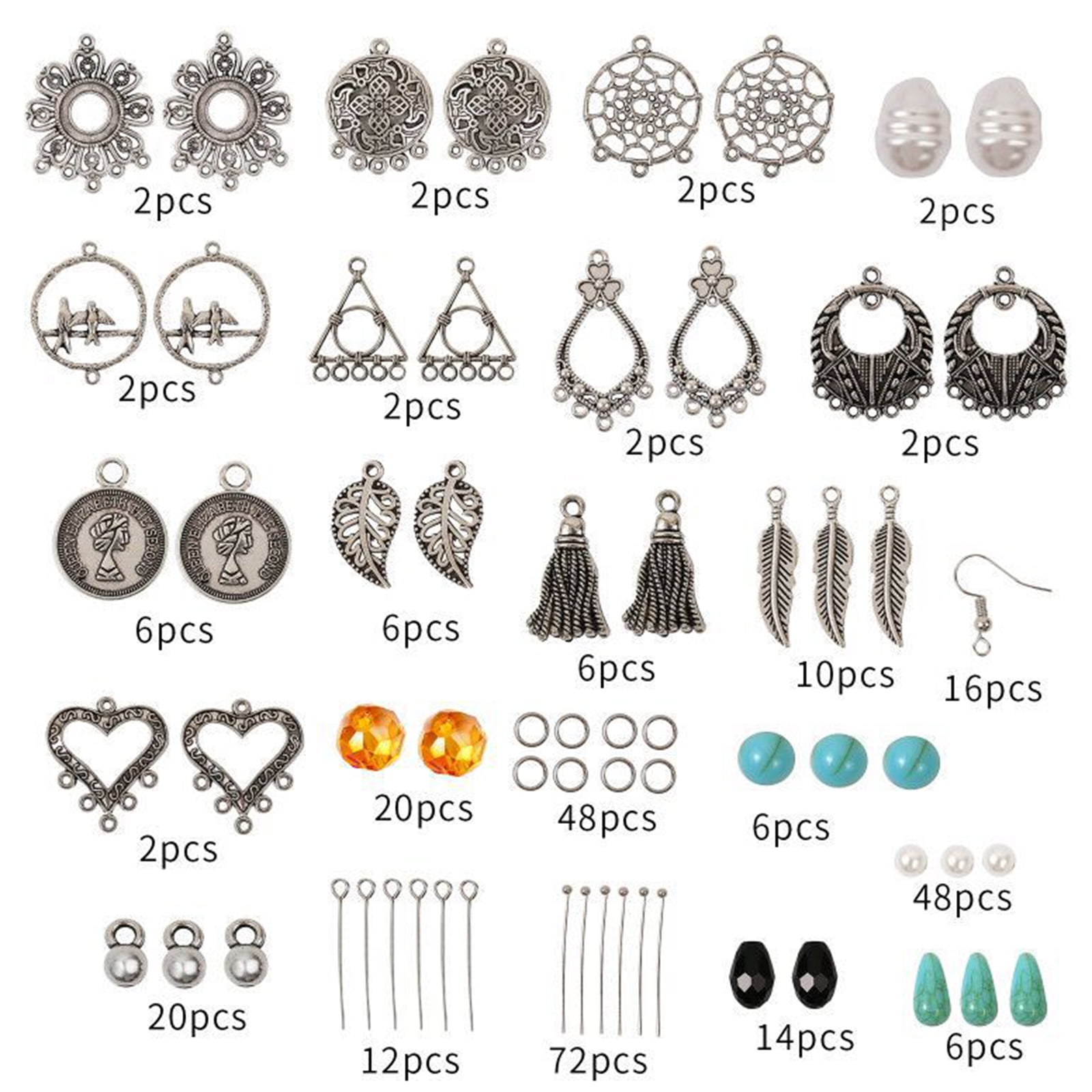 Jewellery Making Findings Kit DIY Earring Bracelet Necklace Making Tool for  Gift