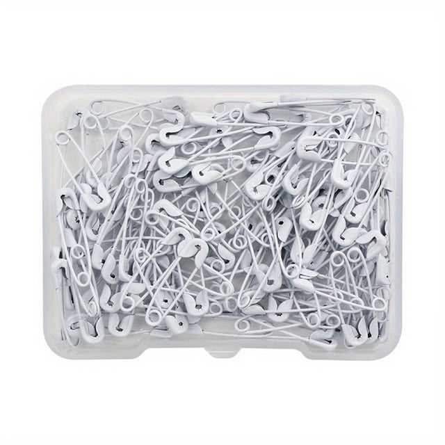 120 Pack Colored Metal Safety Pins with Storage Box, Small Sewing Pins for Clothes, DIY Crafts and Accessories