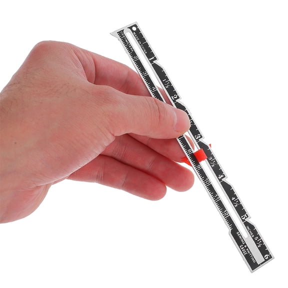 WRISTBIQUE Sliding Gauge Sewing Measuring Tool Aluminum 10pcs