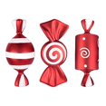 thumbnail image 2 of Adorno navideño para escenario, barra, vestido de novia, accesorios, 32 cm, colgante de arreglo de dulces navideños pintados en rojo y blanco, 2 of 5