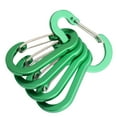 thumbnail image 2 of Cientrug 5x Lightweight Aluminum Carabiner Clips For Keys Durable And Functional Small Carabiner Clip Smooth green, 2 of 6