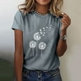 thumbnail image 2 of Birdeem T-Shirt Décontracté pour Femmes Imprimé Col Rond Manches Courtes Chandail Blouse Tops, 2 of 11