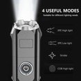 thumbnail image 1 of Linterna LED potente XPG + COB batería integrada de 1200mAh para, 1 of 4