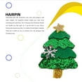 thumbnail image 2 of Billuyoard Clip de pelo de Navidad Clips laterales de acero inoxidable Elk Penguin Árbol de Navidad Bayas rojas Copo de nieve Decoración Kits de decoración para fiestas Copo de nieve/árbol de Navidad, 2 of 6