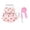 Light Pink, variant on Adjustable Rabbit Harness with 3.94ft Leash, Cute Floral Print Breathable Vest for Small Pets, Escape Proof for Outdoor Walking, Gray