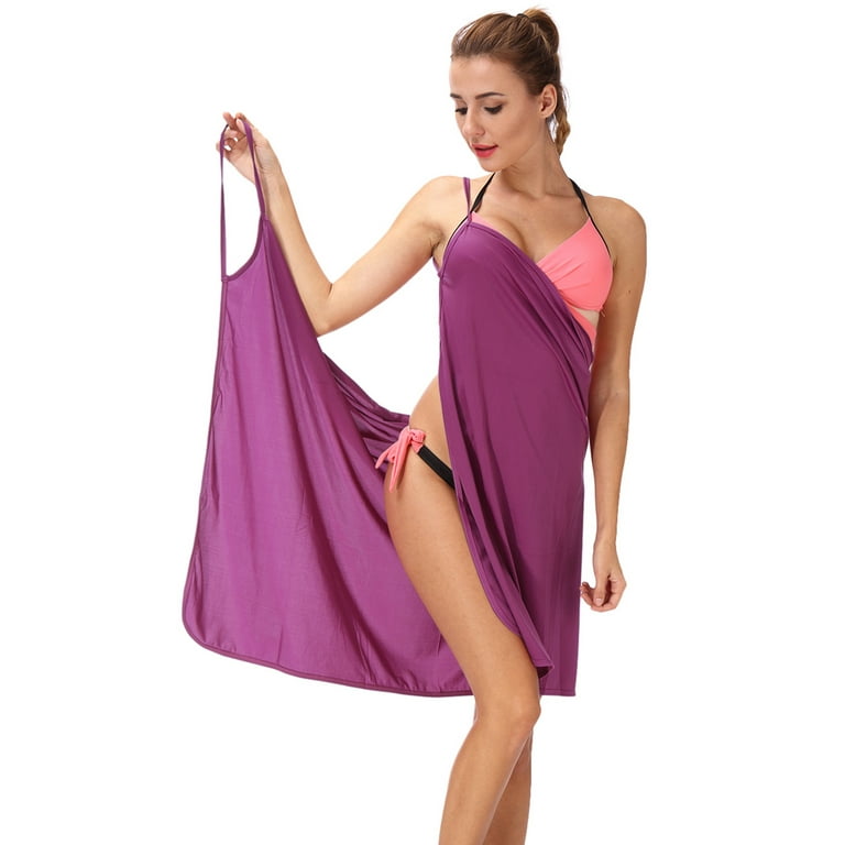 FUTATA Womens Bikini Beach Cover Up Dress Chiffon Sarong Swimsuit
