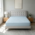 thumbnail image 5 of MMJ Quilted Waterproof Fitted Sheet 150x200cm Cotton Soy Mattress Protector for Bed, 5 of 7