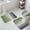 Green, variant on Teal Brown Wooden Bath Mat 3 Piece Bathroom Rug Set, Farmhouse Vertical Striped Art Non Slip Bath Rug Contour Mat and Toilet Lid Cover, Absorbent Shower Mats Soft Bath Rugs and Mats Sets