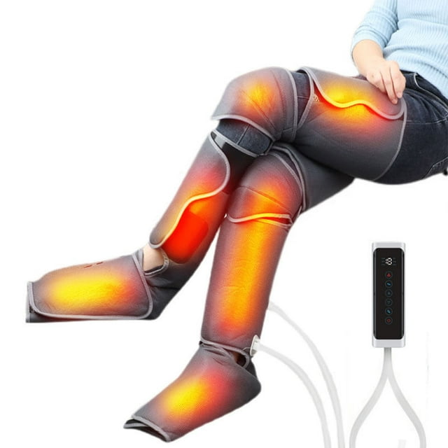 Ymall Electric Leg Massager with Air Compression for Circulаtiоn & Rеlаxаtiоn-Dark Gray