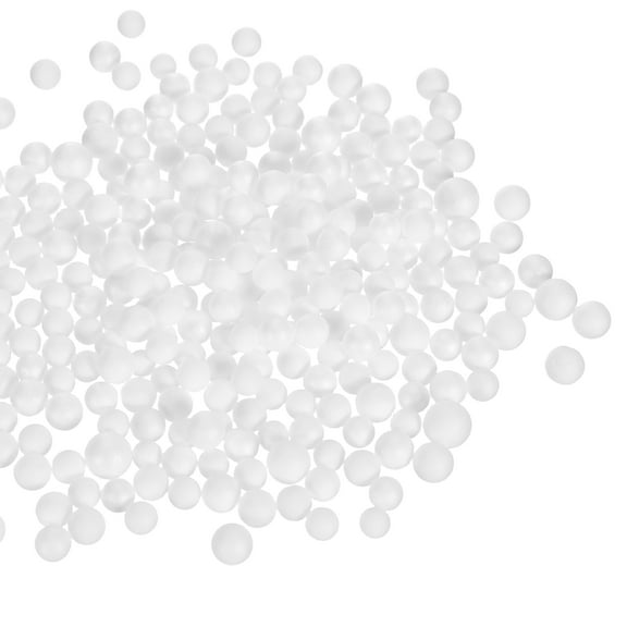 5Pack 0.16"-0.24" Foam Ball, Mini Round Foam Beads Balls for DIY Crafts, Party Decorations, Fillings of Vase Pillow, White