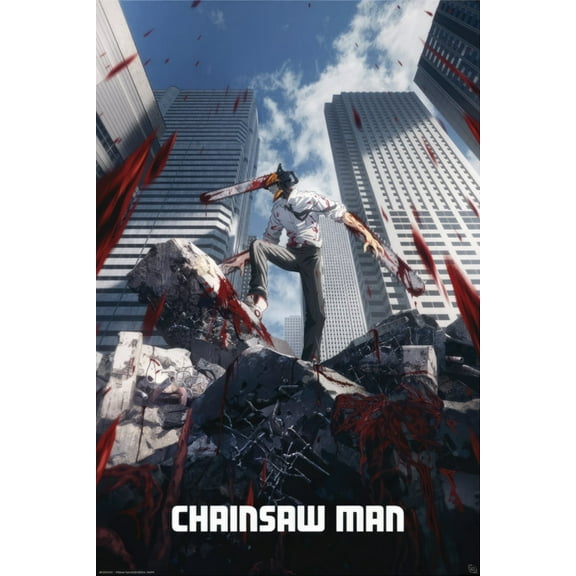 Chainsaw Man - Manga / Anime TV Show Poster (Key Art) (Size: 24" x 36")