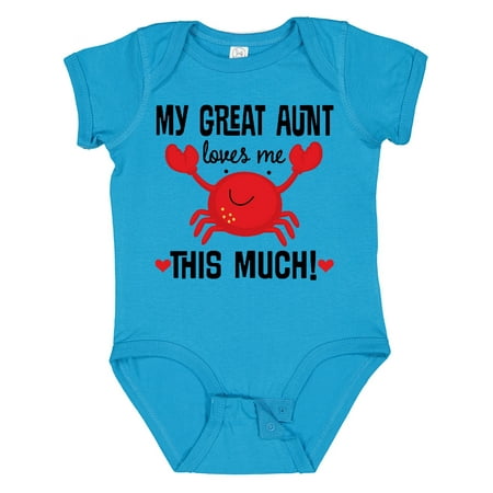 

Inktastic My Great Aunt Loves Me Gift Baby Boy or Baby Girl Bodysuit