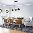 thumbnail image 3 of 43045A-Eglo Lighting-Hornwood - 3-Light Kitchen Island Pendant - Black Finish - Black Exterior-White Interior Metal Shade, 3 of 3