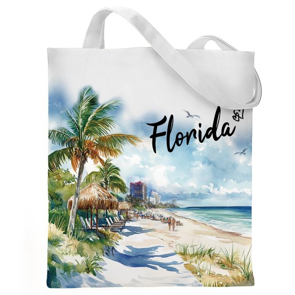 Bolsa VeloKomo Florida de lona de algodón 35x40 cm