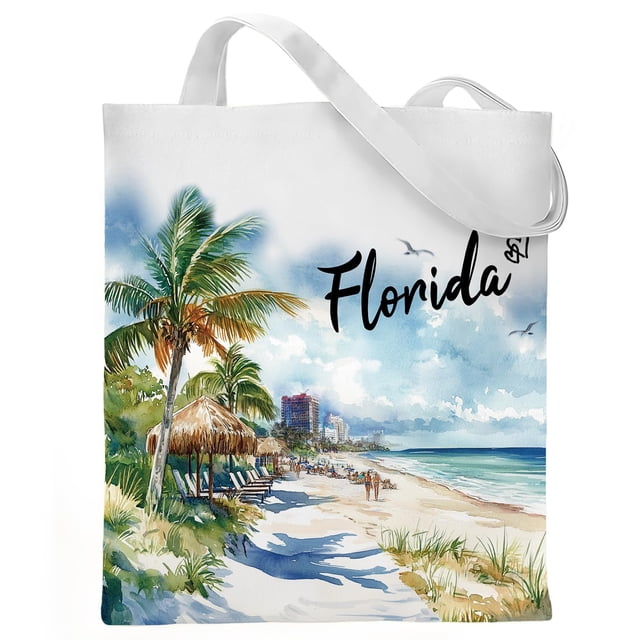 Bolsa VeloKomo Florida de lona de algodón 35x40 cm