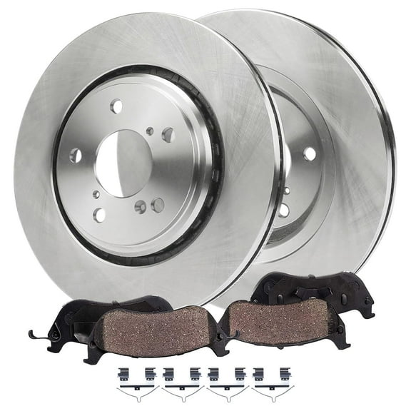 Detroit Axle - Front Disc Brake Rotors and Ceramic Brake Pads Replacement for 2017-2020 Honda Pilot Ridgeline Acura MDX 3.5L