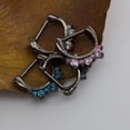 thumbnail image 4 of Septum Clicker avec Réglage à Pédale Zircon Cubique Gemmes 16g, 4 of 8