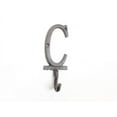 thumbnail image 1 of Whitewashed Cast Iron Letter C Alphabet Wall Hook 6 in, 1 of 2