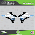 thumbnail image 4 of Kalair GFX Graphics Kit for Kawasaki KX100 (2014-2021) Evader Series, 4 of 5