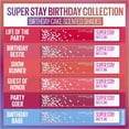 thumbnail image 4 of Maybelline Super Stay Matte Ink Liquid Lipstick, Birthday Edition, Birthday Bestie, 0.17 fl. oz., 4 of 10
