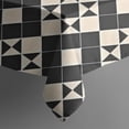 thumbnail image 4 of Black Beige Checkerboard Checkered Pattern Rectangle Tablecloth 60"x102",Waterproof Polyester Rectangle Table Cloth, Wipeable Spillproof Polyester Tablecloth for Dining, Camping, Indoor and Outdoor, 4 of 6