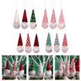 thumbnail image 4 of 3Pcs Christmas Gnomes Plush Santa Doll Knitted Fabric Xmas Tree Hanging Ornaments Gonk Dwarf Elf Decoration Gifts Christmas, 4 of 7