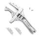 thumbnail image 2 of Llave de plomería Mango corto DIY Fregadero Cuenca Llave de apertura grande Portátil Portátil Multifuncional llave de llave de llave de tubería Guardurnaity TO001432-01, 2 of 7