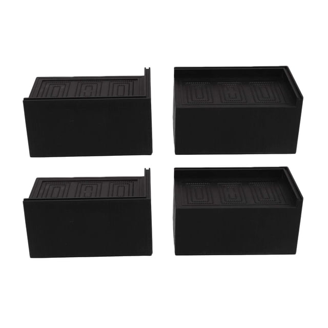 unbranded 4Ud Tapones De Goma Para Muebles Negros Para Estabilizar Y Proteger Superficies De Madera