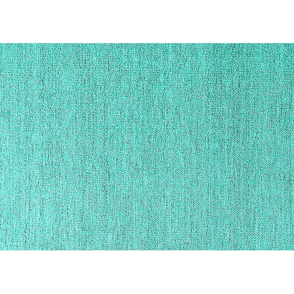 Ahgly Company Indoor Rectangle Solid Turquoise Blue Modern Area Rugs, 2' x 3'