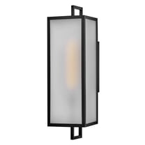 82075BK Lark Halden - 12W 1 LED Outdoor Large Wall Mount Lantern-24 Inch Tall and 7 Inch Wide