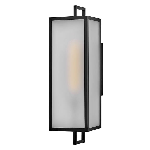 82075BK Lark Halden - 12W 1 LED Outdoor Large Wall Mount Lantern-24 Inch Tall and 7 Inch Wide