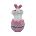 thumbnail image 1 of Decoración de mesa de Pascua Sunnimix Conejo de Pascua Estatua del Conejo de Pascua Rosado, 1 of 7