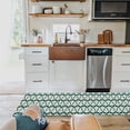 thumbnail image 4 of Kitchen Rugs and Mats Set of 2 Christmas Tree Green Geometric Pattern Kitchen Sink Mat,Non-Slip Area Runner Rug,Washable Floor Mat for Home Dining Room Office 18"x30"+18"x48", 4 of 6