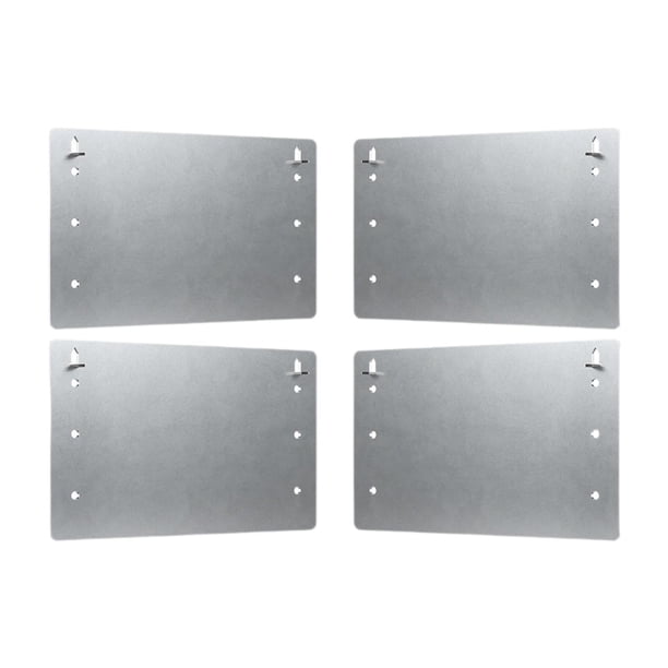 4 piezas Protector de espárragos autoclavables Placa protectora de cable de acero galvanizado Protector de clavos Placa de tope de clavos para