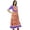 MuliColor, variant on Bimba Women 3/4 Sleeve Printed Cotton Kurti Long A-line Ladies Kurta Dress