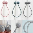 thumbnail image 3 of Decorative Strong Magnetic Curtain Tiebacks Curtain Holdbacks,Modern Simple Style Drape Tie Backs Curtain Tie for Small, Thin Or Sheer Window Drapries-Blue-2 Piece, 3 of 5