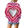 thumbnail image 6 of Uootdi Valentine's Day Sweatshirt for Women Crew Neck Love Heart Printed Graphic Sweatshirts Casual Holiday Long Sleeve Graphic Tee Tops Gift, 6 of 9