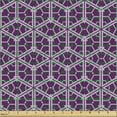 thumbnail image 2 of Ambesonne Retro Fabric by the Yard Upholstery, Abstract Trellis Purple Tones, 3 Yards, Purple Pale Lavender, 2 of 5